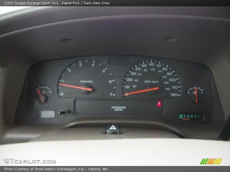 Flame Red / Dark Slate Gray 2003 Dodge Durango Sport 4x4