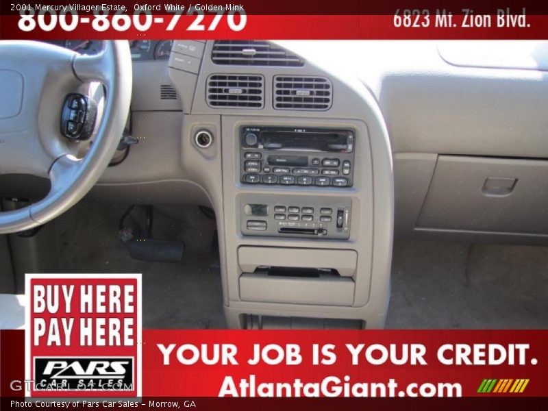 Oxford White / Golden Mink 2001 Mercury Villager Estate