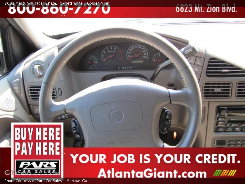 Oxford White / Golden Mink 2001 Mercury Villager Estate