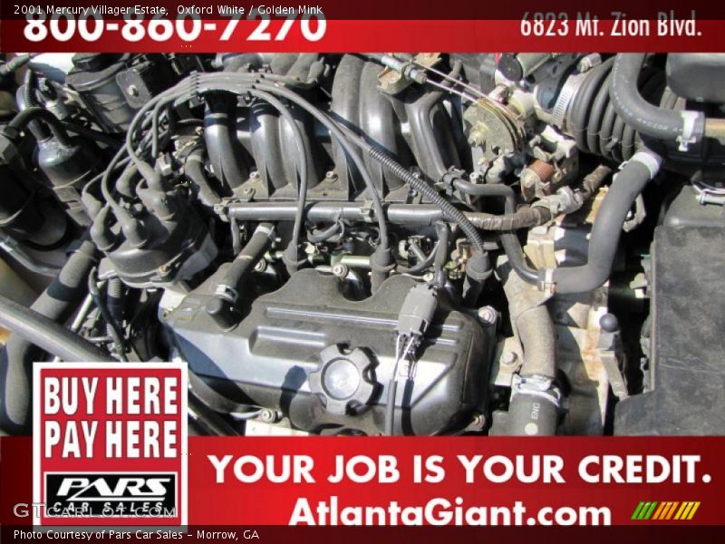 Oxford White / Golden Mink 2001 Mercury Villager Estate