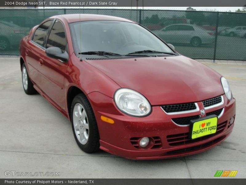 Blaze Red Pearlcoat / Dark Slate Gray 2004 Dodge Neon SXT