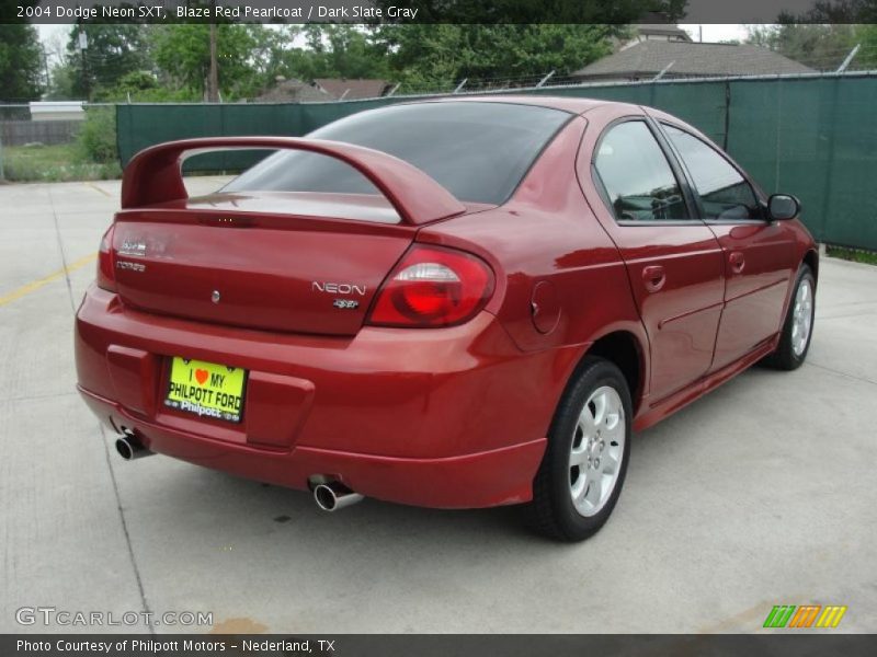 Blaze Red Pearlcoat / Dark Slate Gray 2004 Dodge Neon SXT