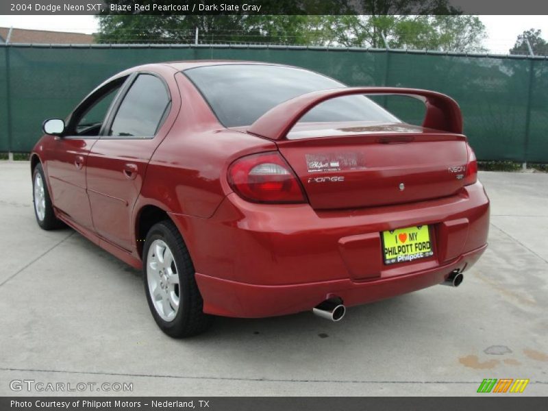 Blaze Red Pearlcoat / Dark Slate Gray 2004 Dodge Neon SXT