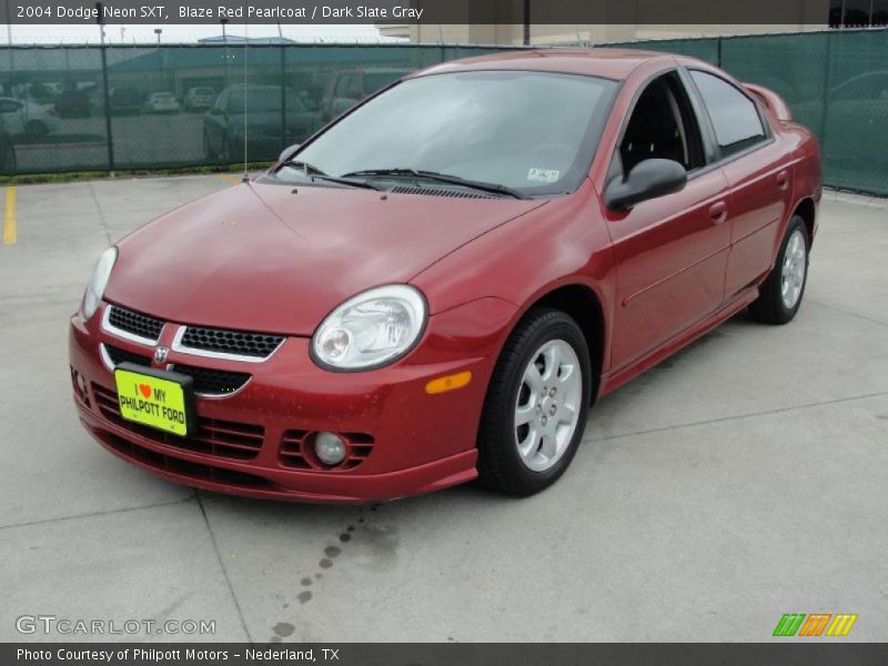 Blaze Red Pearlcoat / Dark Slate Gray 2004 Dodge Neon SXT
