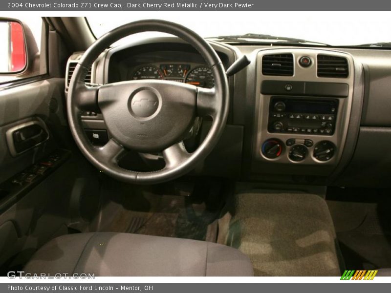 Dark Cherry Red Metallic / Very Dark Pewter 2004 Chevrolet Colorado Z71 Crew Cab