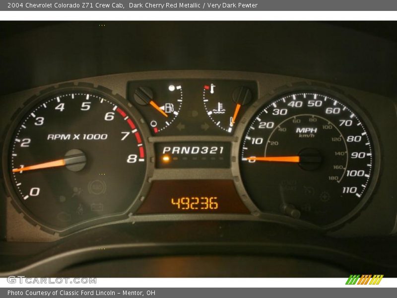  2004 Colorado Z71 Crew Cab Z71 Crew Cab Gauges