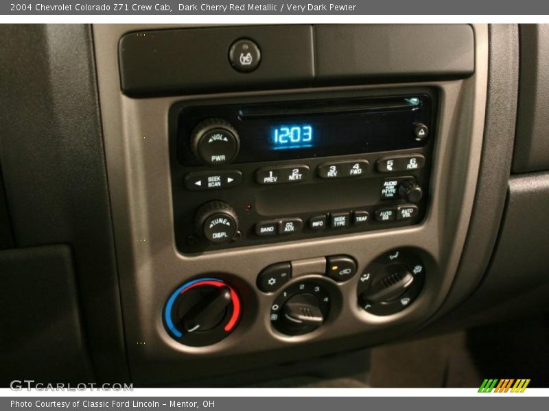 Dark Cherry Red Metallic / Very Dark Pewter 2004 Chevrolet Colorado Z71 Crew Cab