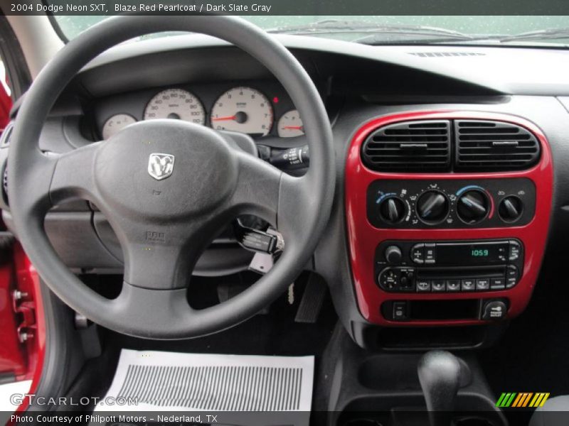 Blaze Red Pearlcoat / Dark Slate Gray 2004 Dodge Neon SXT