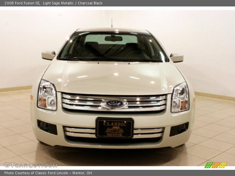 Light Sage Metallic / Charcoal Black 2008 Ford Fusion SE