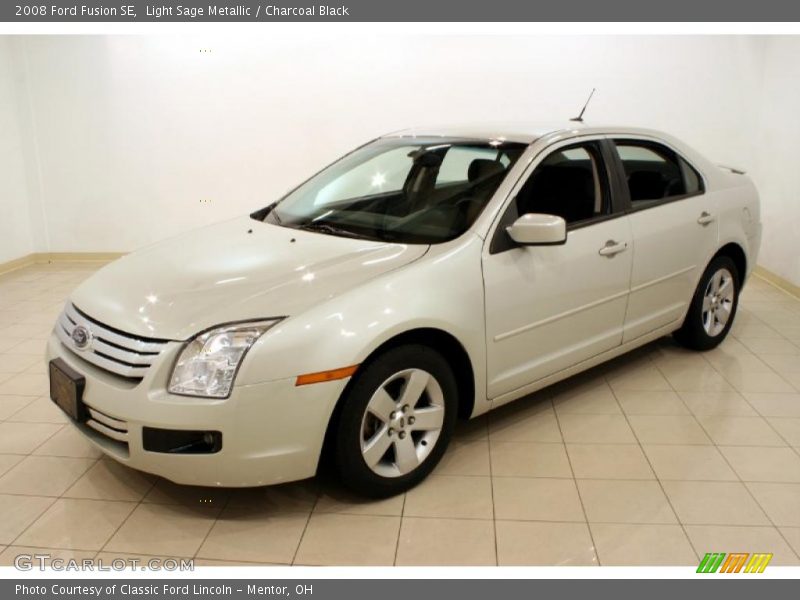 Light Sage Metallic / Charcoal Black 2008 Ford Fusion SE