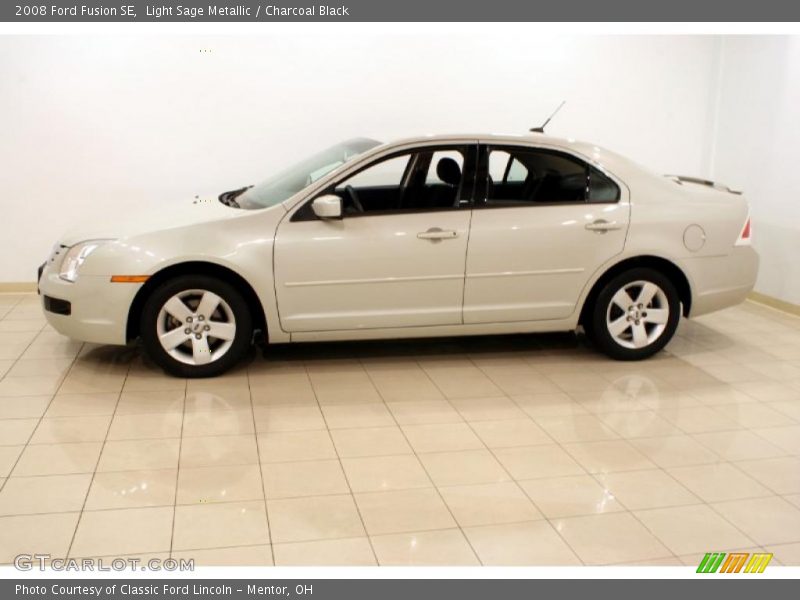 Light Sage Metallic / Charcoal Black 2008 Ford Fusion SE