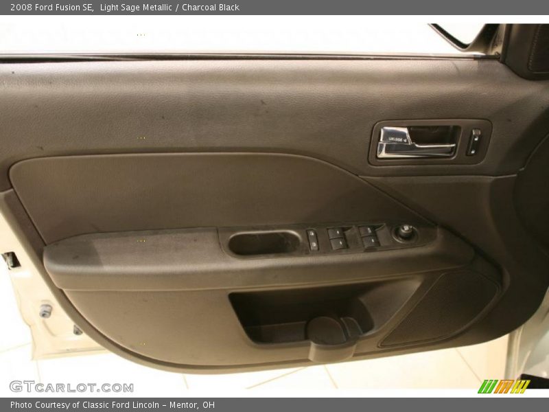 Light Sage Metallic / Charcoal Black 2008 Ford Fusion SE