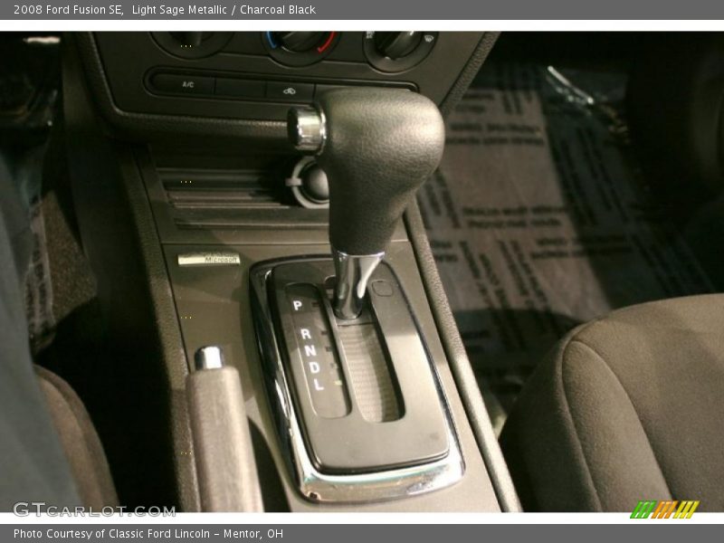 Light Sage Metallic / Charcoal Black 2008 Ford Fusion SE