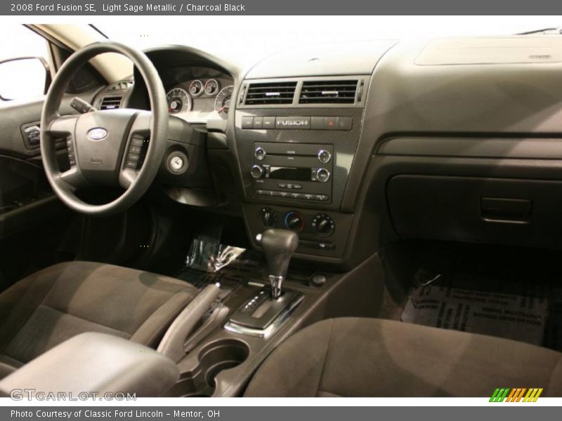 Light Sage Metallic / Charcoal Black 2008 Ford Fusion SE