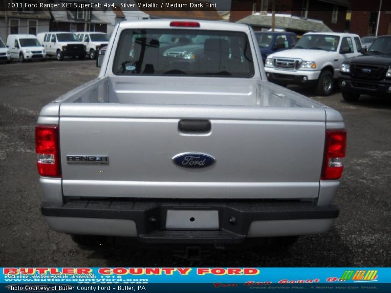 Silver Metallic / Medium Dark Flint 2011 Ford Ranger XLT SuperCab 4x4