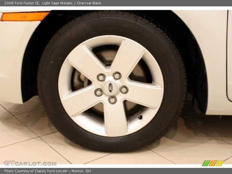 Light Sage Metallic / Charcoal Black 2008 Ford Fusion SE