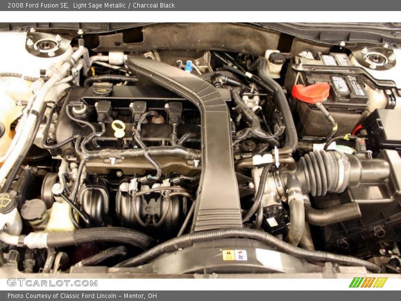 Light Sage Metallic / Charcoal Black 2008 Ford Fusion SE