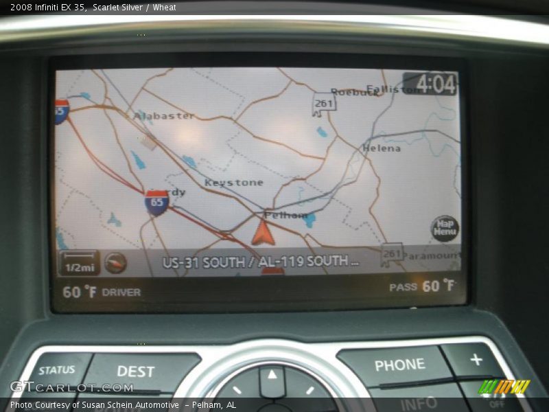 Scarlet Silver / Wheat 2008 Infiniti EX 35