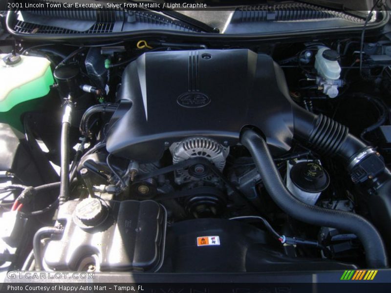 Silver Frost Metallic / Light Graphite 2001 Lincoln Town Car Executive