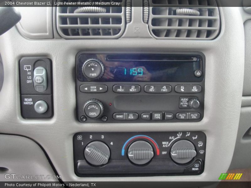 Controls of 2004 Blazer LS