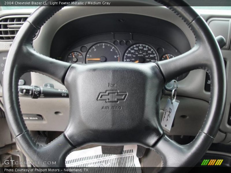 Light Pewter Metallic / Medium Gray 2004 Chevrolet Blazer LS