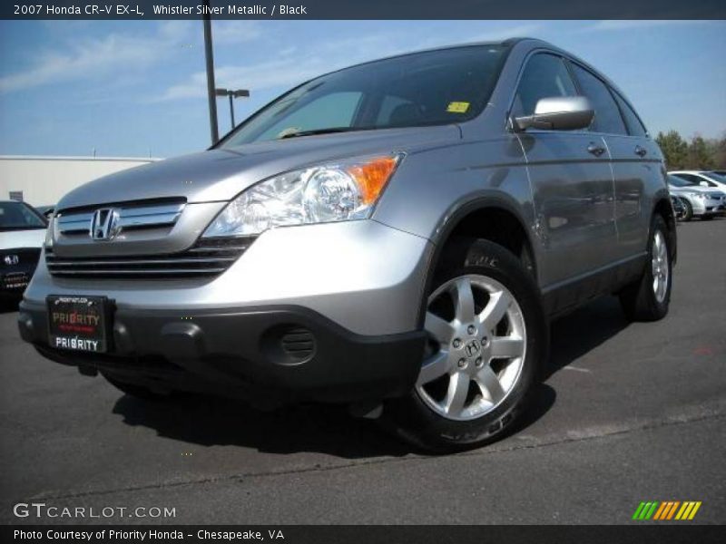 Whistler Silver Metallic / Black 2007 Honda CR-V EX-L