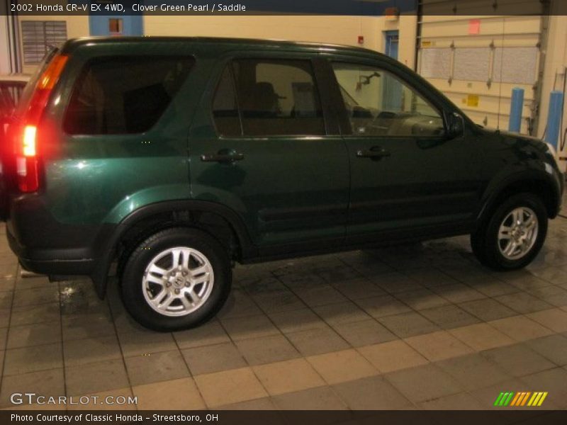 Clover Green Pearl / Saddle 2002 Honda CR-V EX 4WD