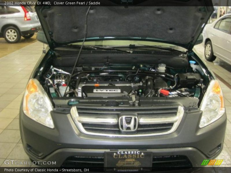 Clover Green Pearl / Saddle 2002 Honda CR-V EX 4WD