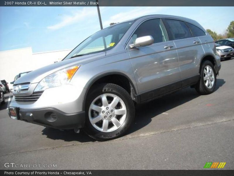 Whistler Silver Metallic / Black 2007 Honda CR-V EX-L