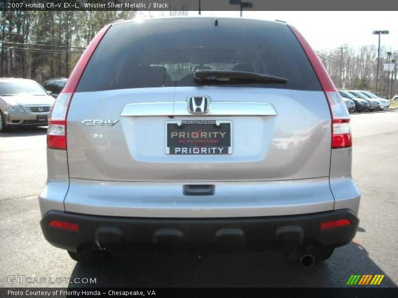 Whistler Silver Metallic / Black 2007 Honda CR-V EX-L