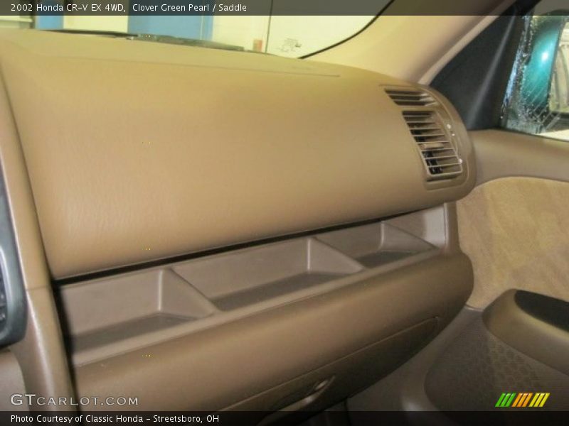 Clover Green Pearl / Saddle 2002 Honda CR-V EX 4WD