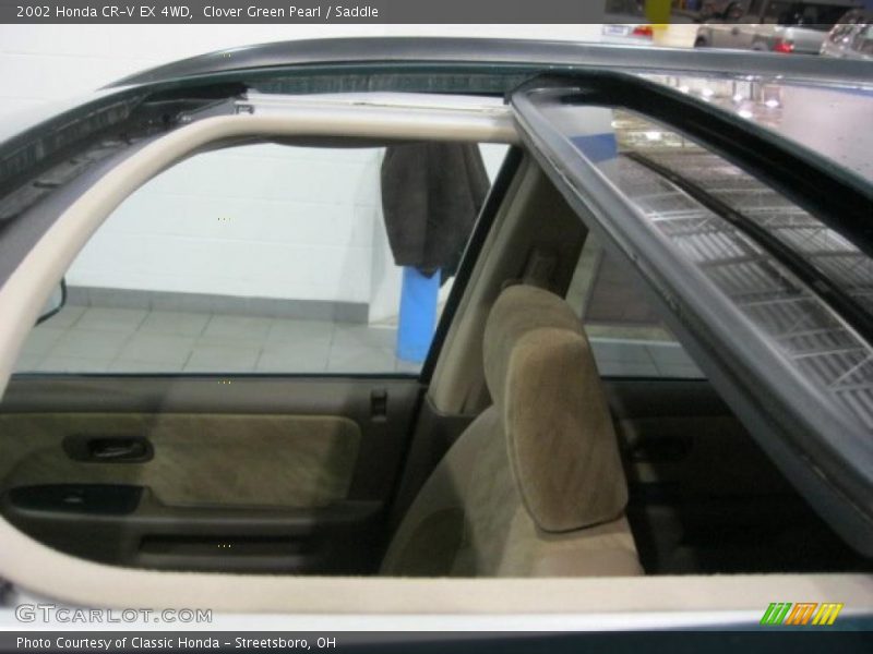 Clover Green Pearl / Saddle 2002 Honda CR-V EX 4WD
