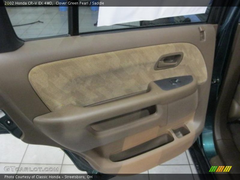 Clover Green Pearl / Saddle 2002 Honda CR-V EX 4WD