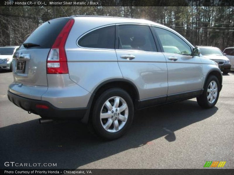 Whistler Silver Metallic / Black 2007 Honda CR-V EX-L