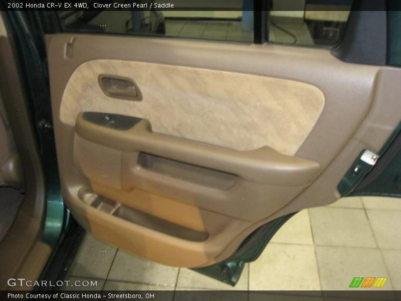 Clover Green Pearl / Saddle 2002 Honda CR-V EX 4WD
