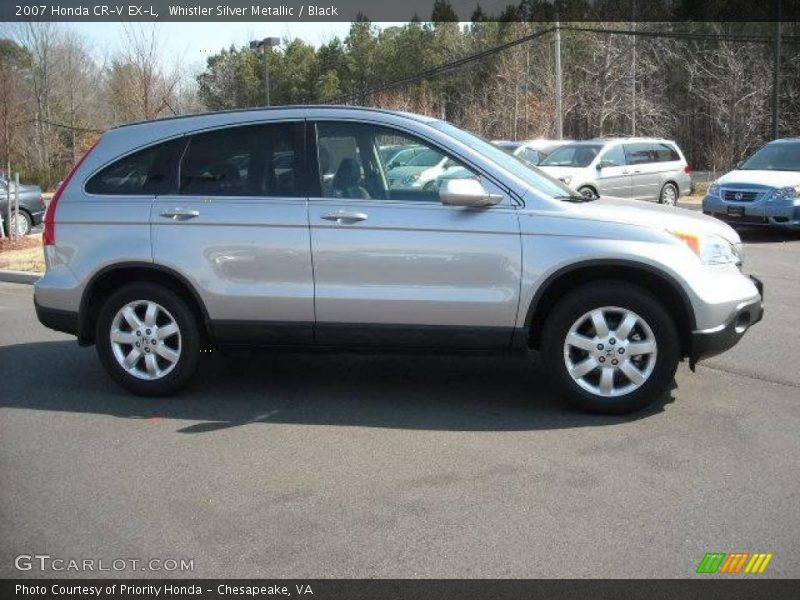 Whistler Silver Metallic / Black 2007 Honda CR-V EX-L
