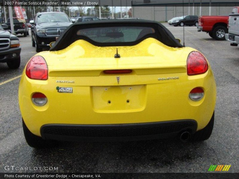  2007 Solstice Roadster Mean Yellow