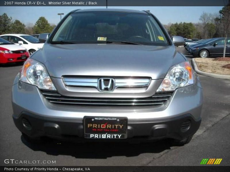 Whistler Silver Metallic / Black 2007 Honda CR-V EX-L