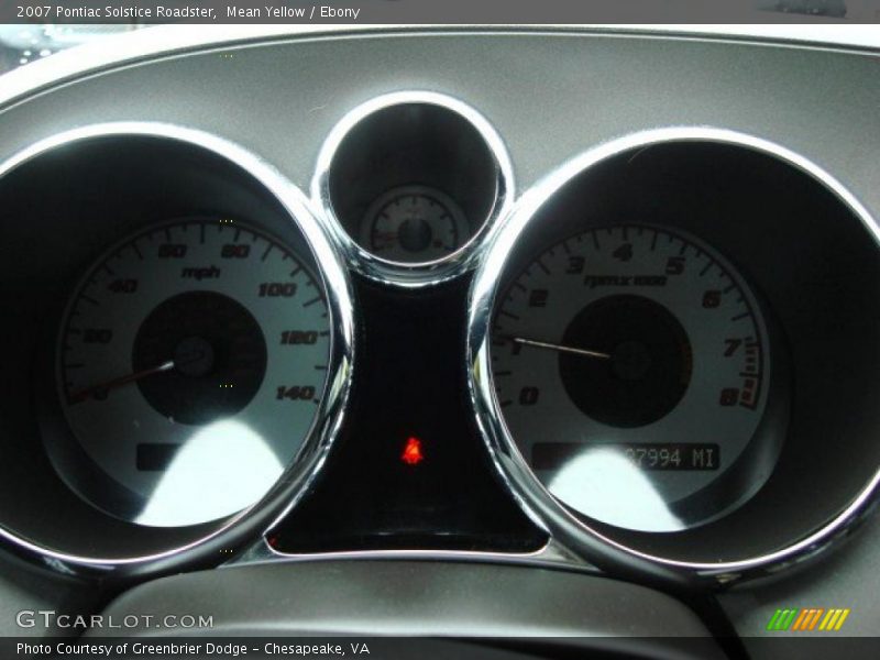 Mean Yellow / Ebony 2007 Pontiac Solstice Roadster
