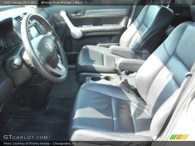 Whistler Silver Metallic / Black 2007 Honda CR-V EX-L