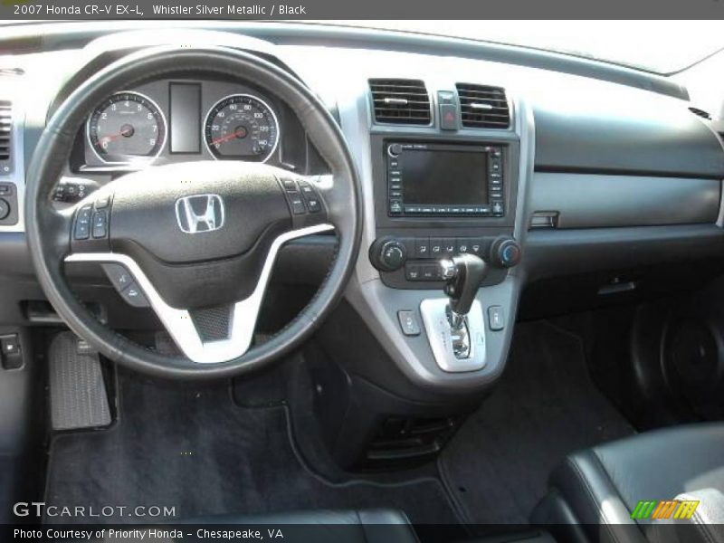 Whistler Silver Metallic / Black 2007 Honda CR-V EX-L