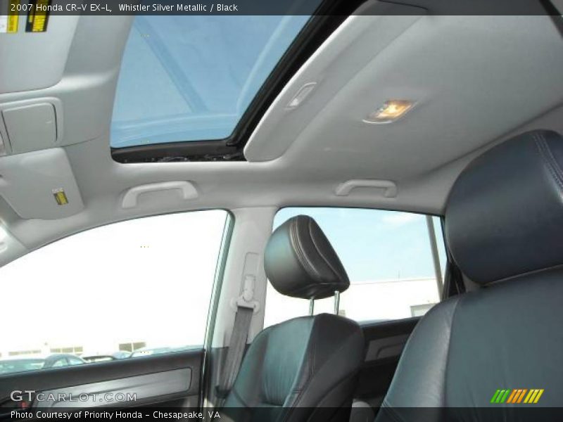 Whistler Silver Metallic / Black 2007 Honda CR-V EX-L