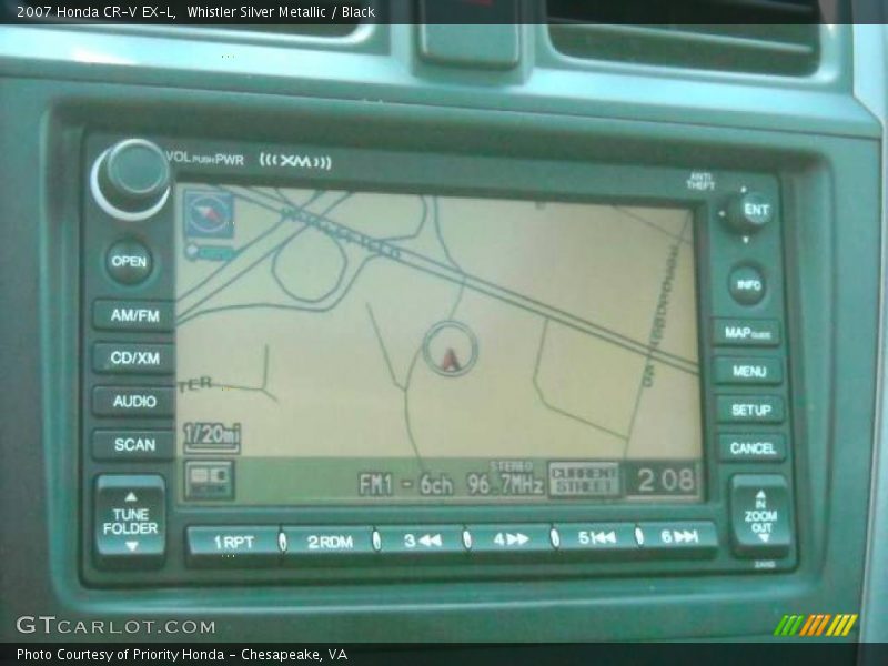 Whistler Silver Metallic / Black 2007 Honda CR-V EX-L