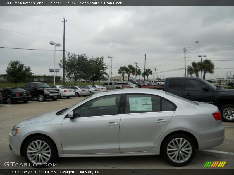 Reflex Silver Metallic / Titan Black 2011 Volkswagen Jetta SEL Sedan
