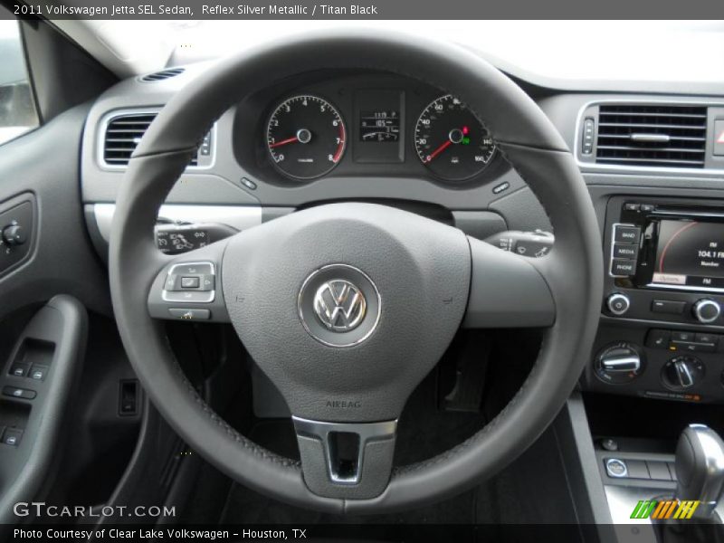 Reflex Silver Metallic / Titan Black 2011 Volkswagen Jetta SEL Sedan