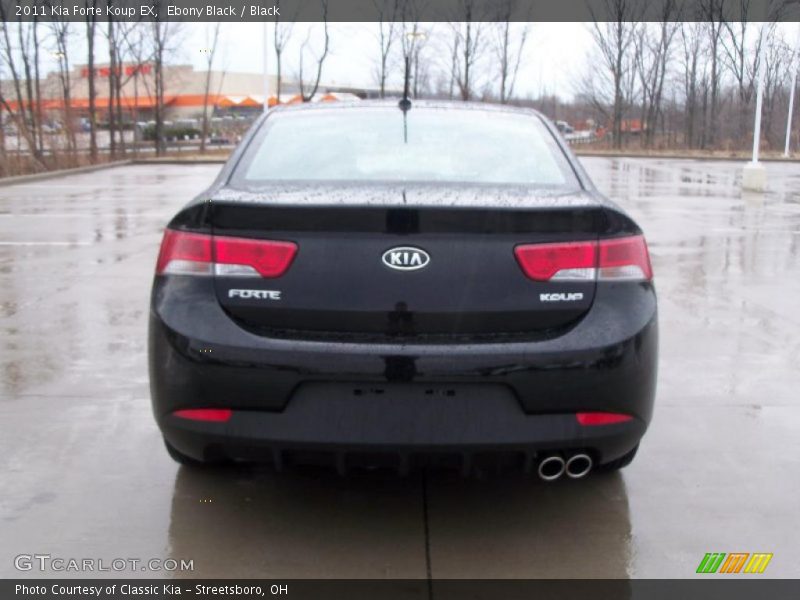 Ebony Black / Black 2011 Kia Forte Koup EX