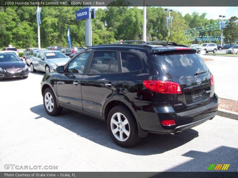 Ebony Black / Black 2009 Hyundai Santa Fe Limited 4WD