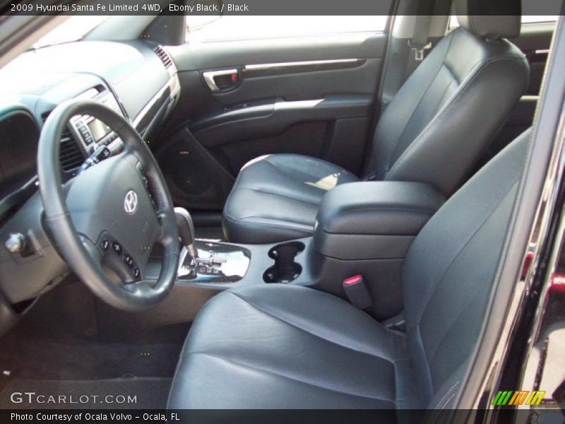 Ebony Black / Black 2009 Hyundai Santa Fe Limited 4WD