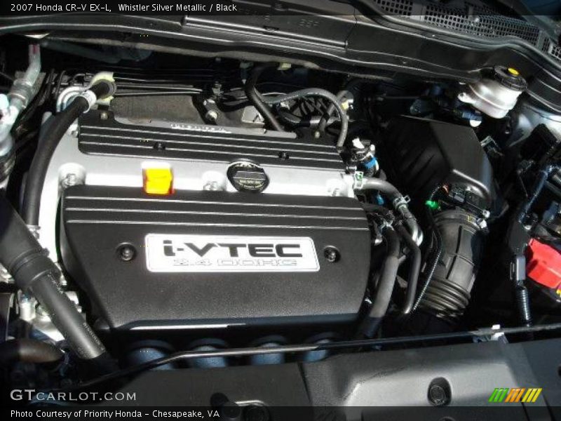 Whistler Silver Metallic / Black 2007 Honda CR-V EX-L