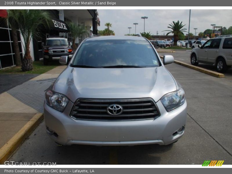 Classic Silver Metallic / Sand Beige 2008 Toyota Highlander Sport